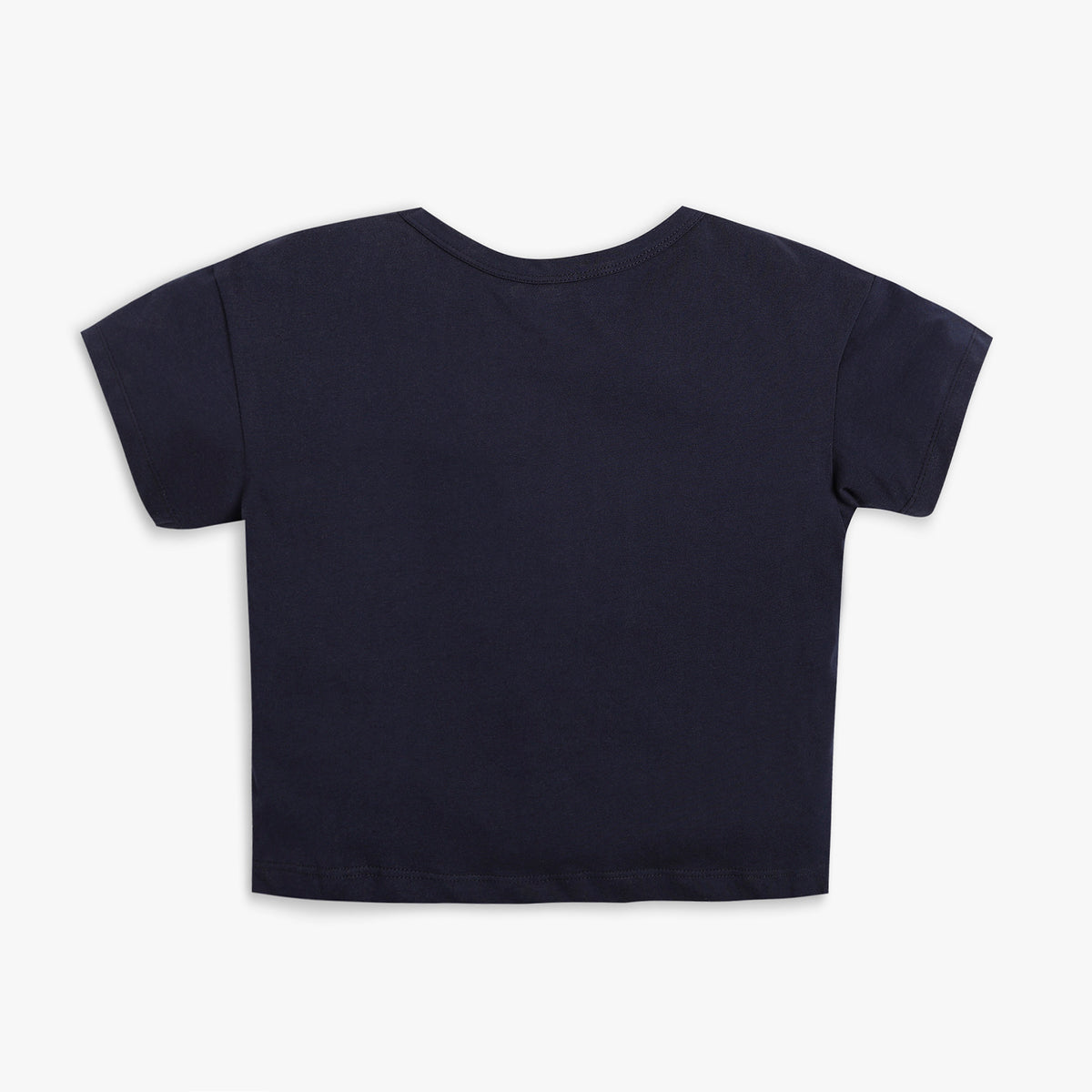 Girls Regular Fit Solid T-Shirt