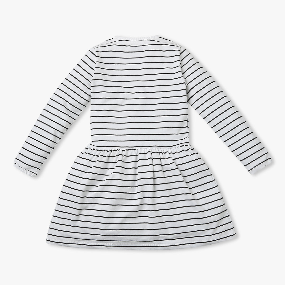 Girl's Regular Fit Striped Dress