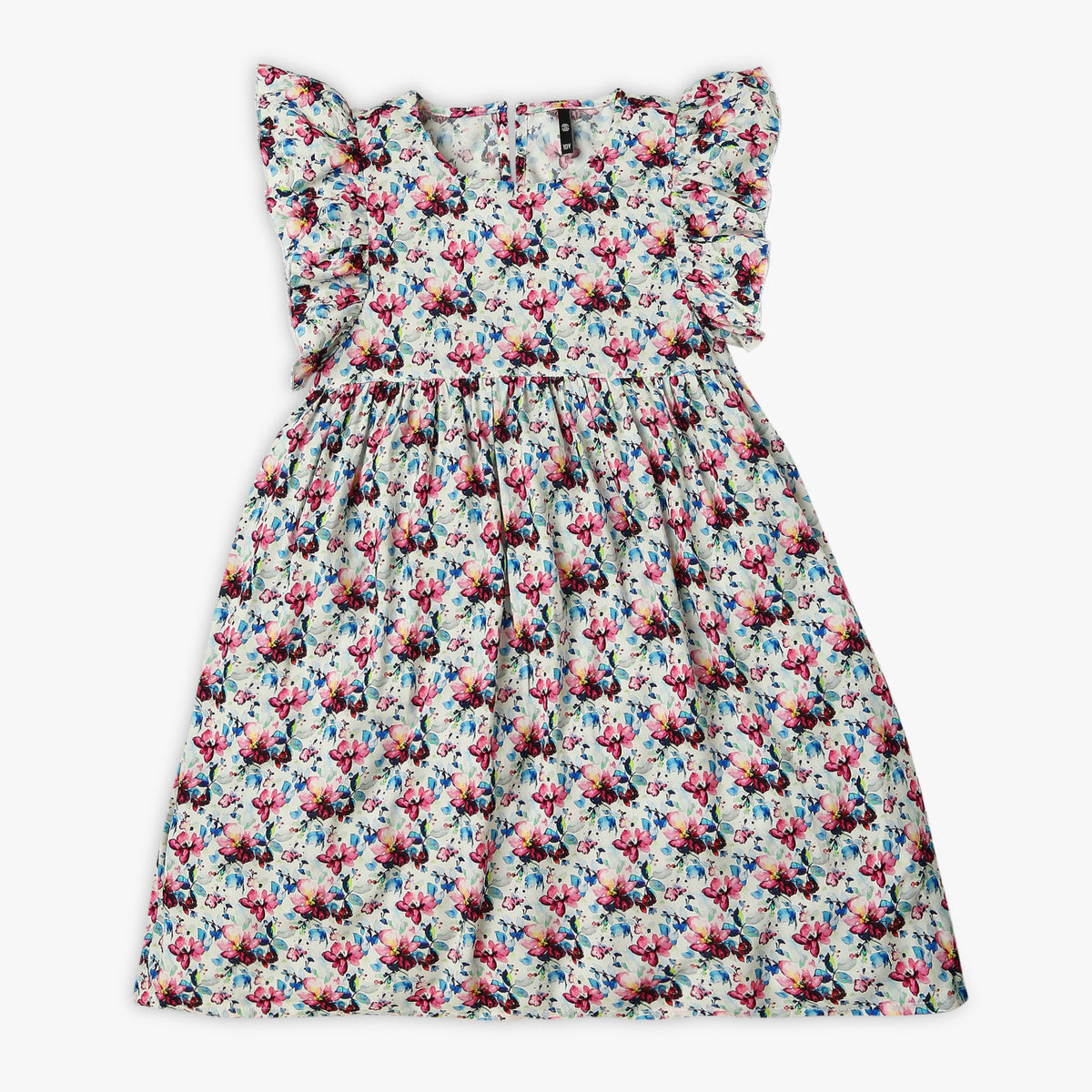 Girl's Regular Fit Printed Frock