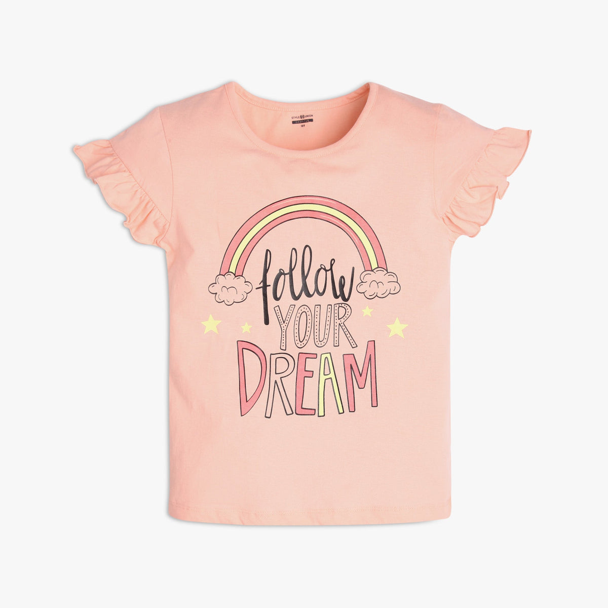 Girl's Regular Fit Graphic T-Shirt