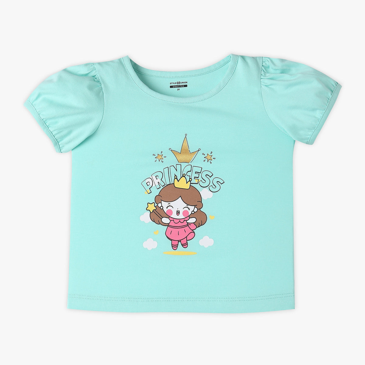 Girl's Regular Fit Printed T-Shirt