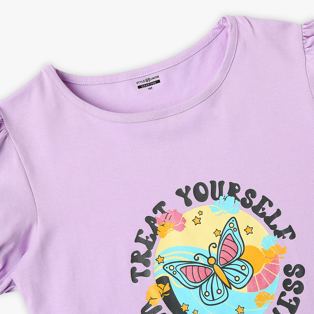 Girl's Regular Fit Graphic T-Shirt