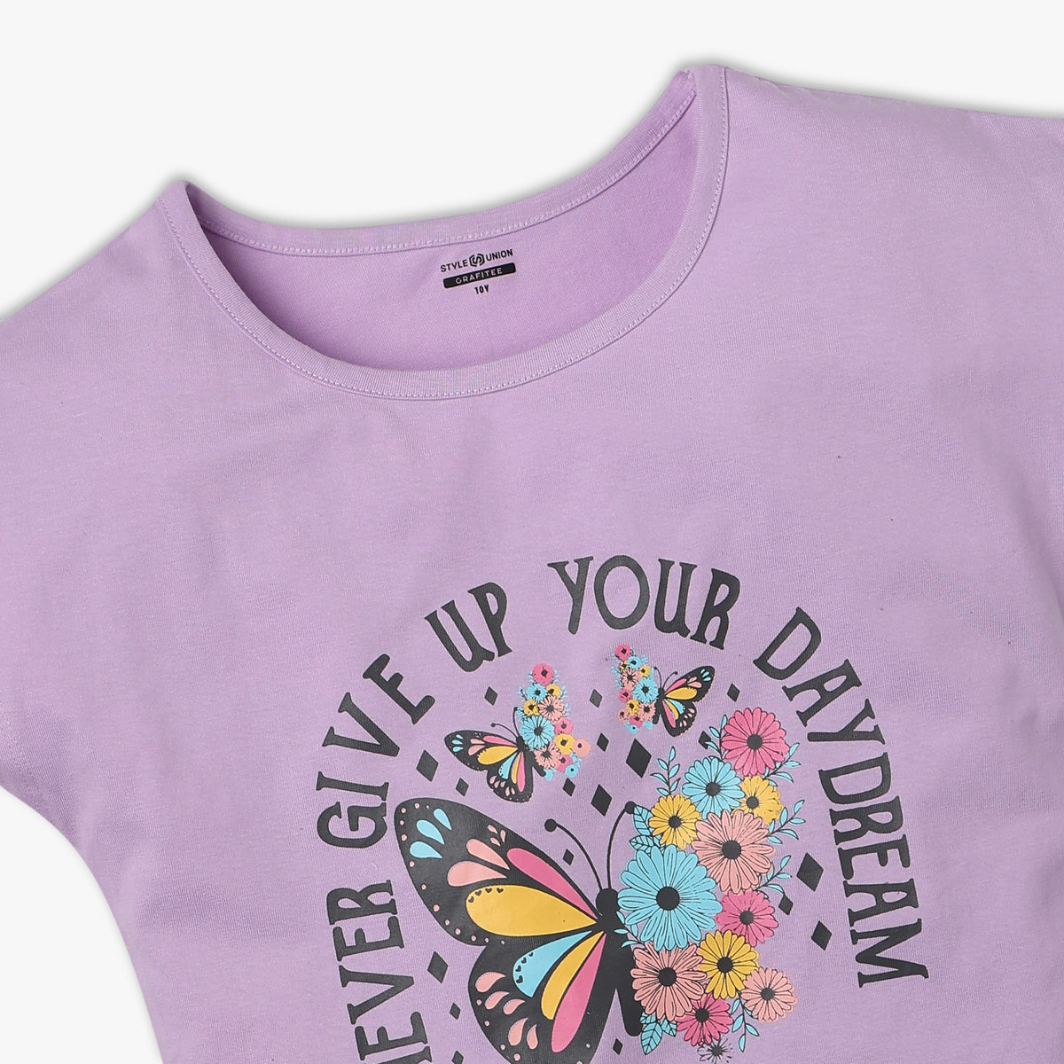 Girl's Regular Fit Printed T-Shirt