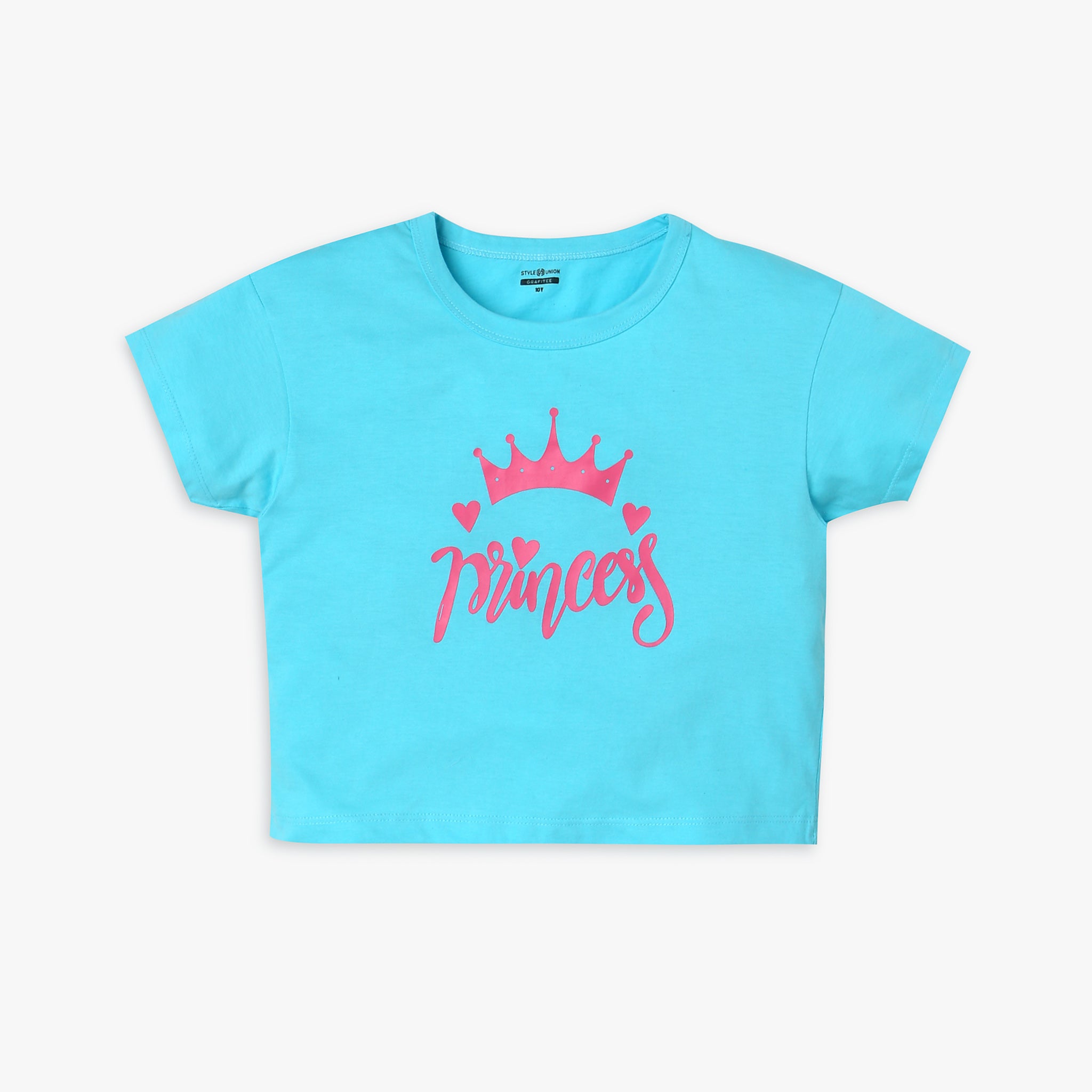 Girls Regular Fit Printed T-Shirt