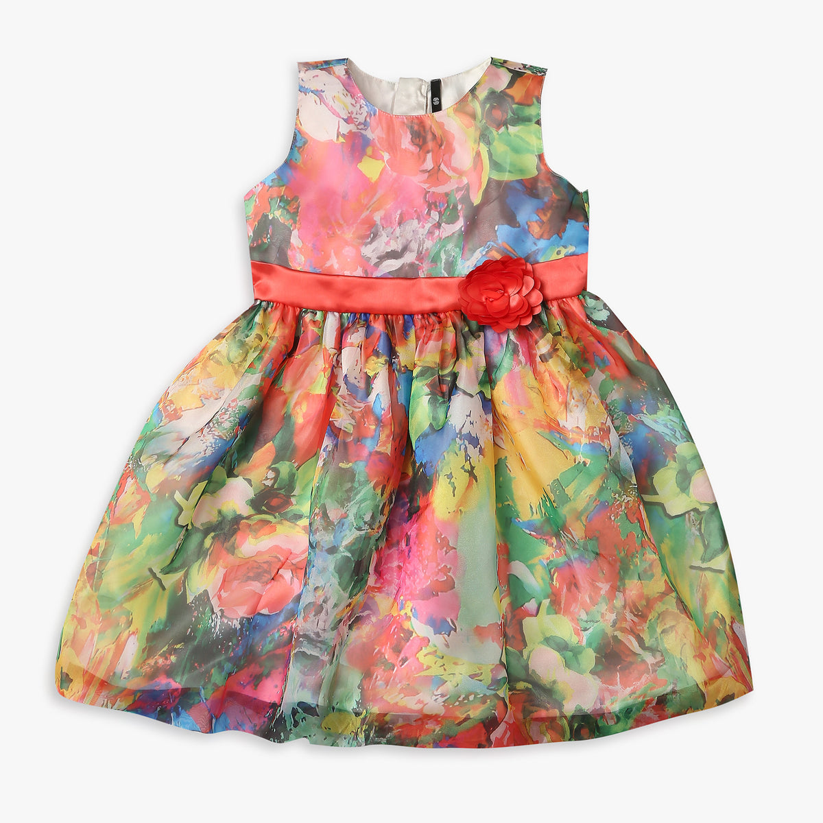 Girls Regular Fit Printed Frock