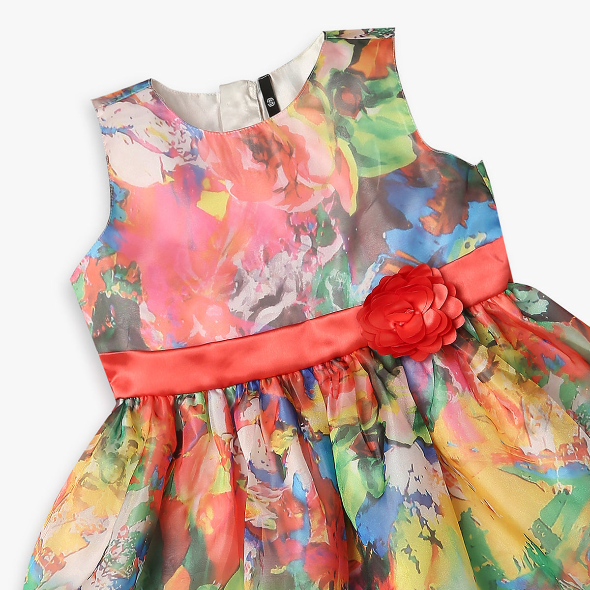 Girls Regular Fit Printed Frock