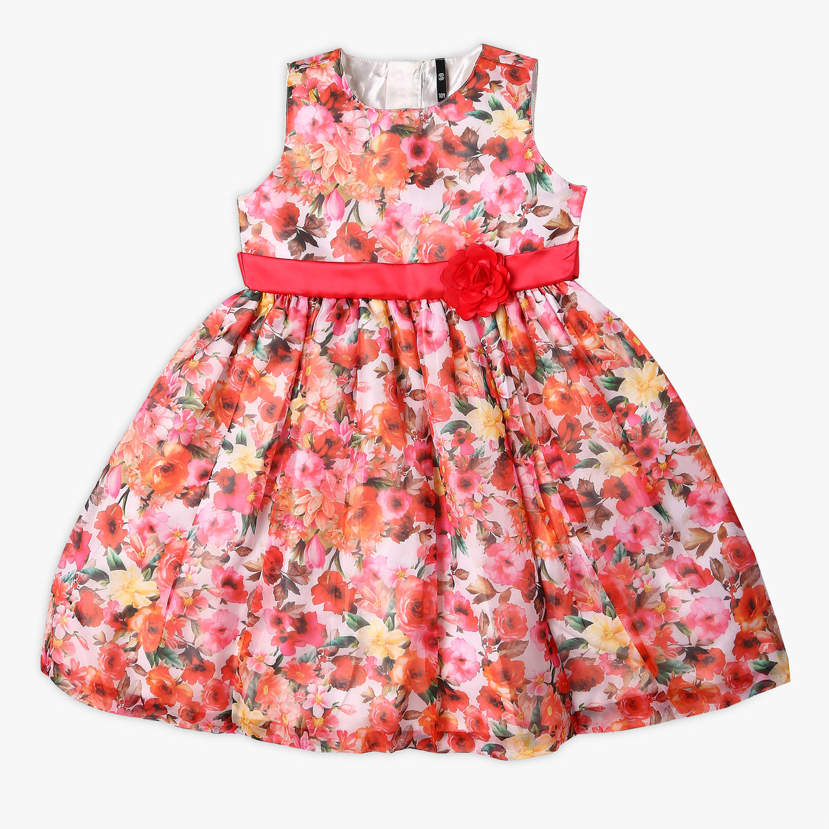 Girl's Regular Fit Printed Frock