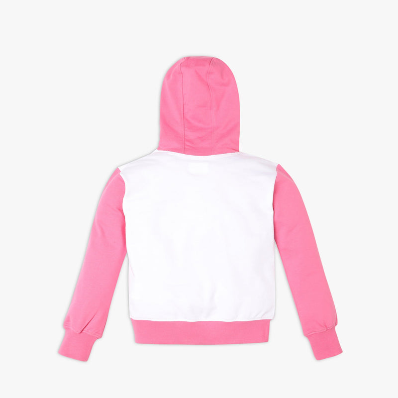 Girl Wearing Girl's Regular Fit Solid T-Shirt