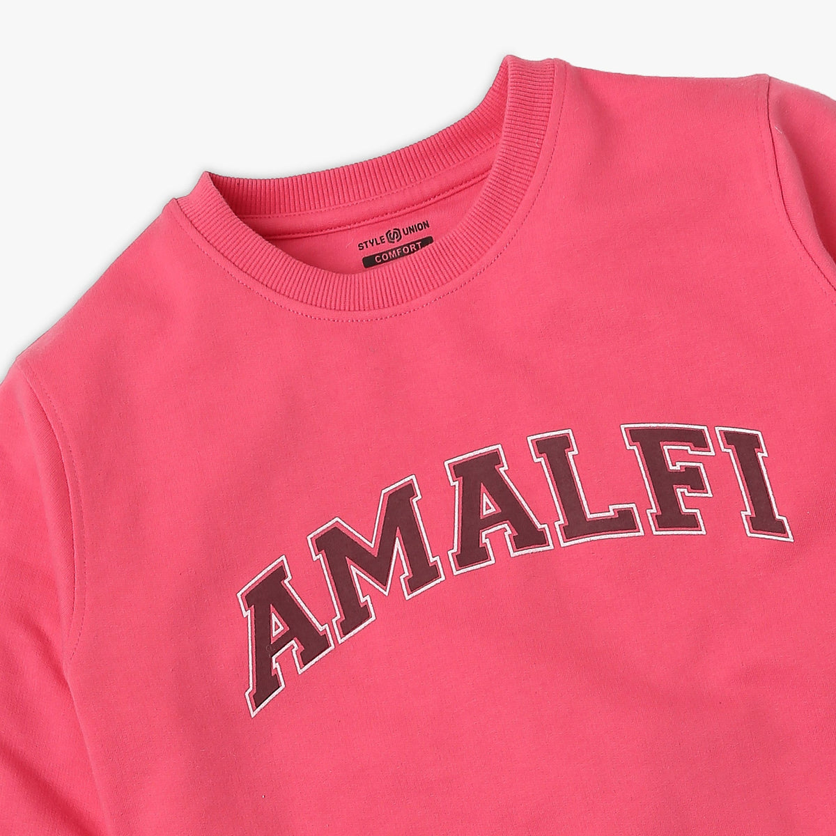 Girl's Regular Fit Graphic Sweat Tees