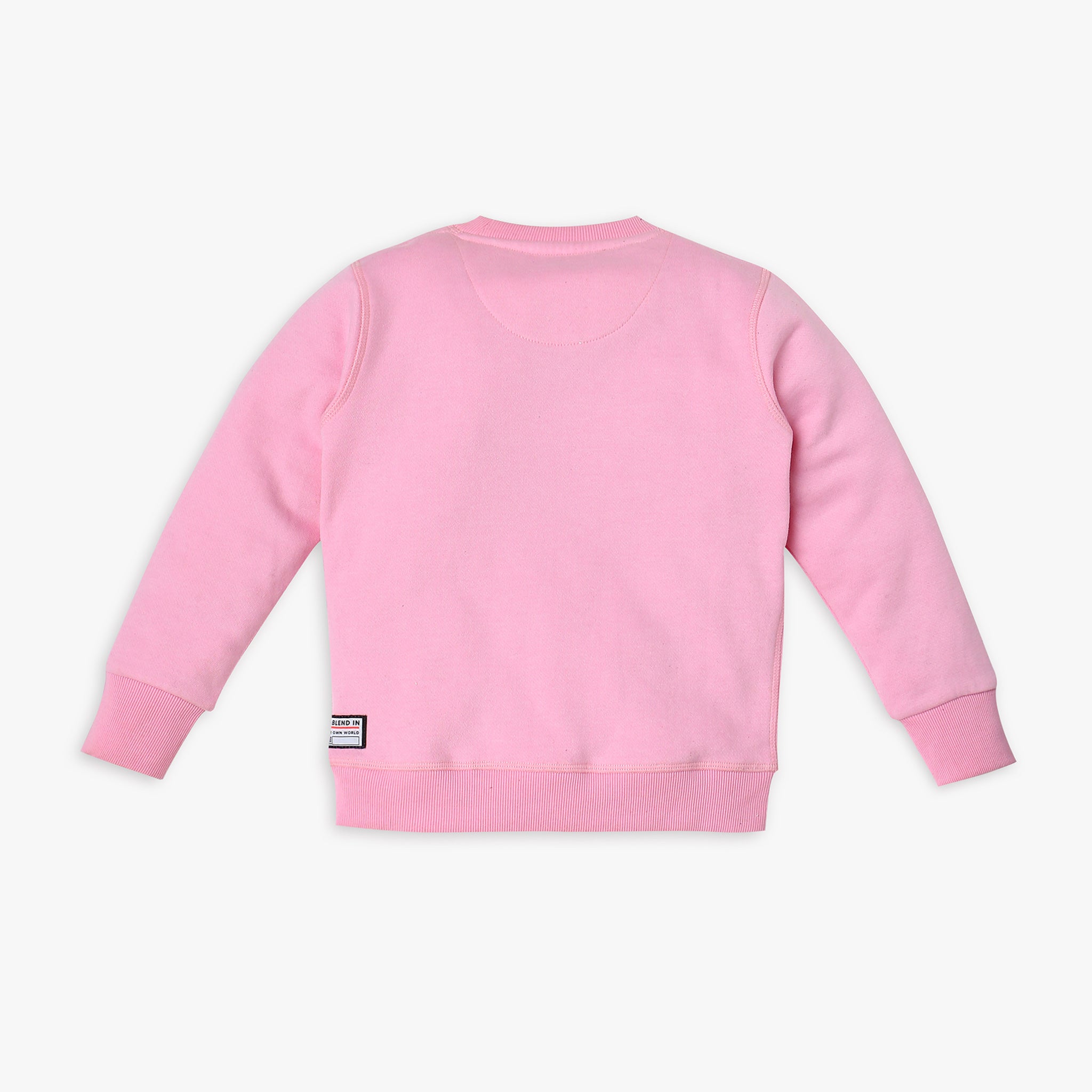Girls Regular Fit Solid Sweatshirt