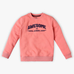Girl's Regular Fit Printed Sweat Tees