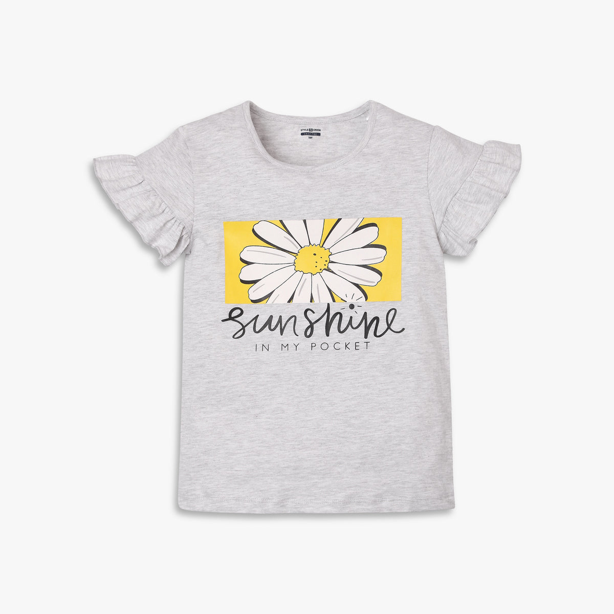 Girl's Regular Fit Printed T-Shirt