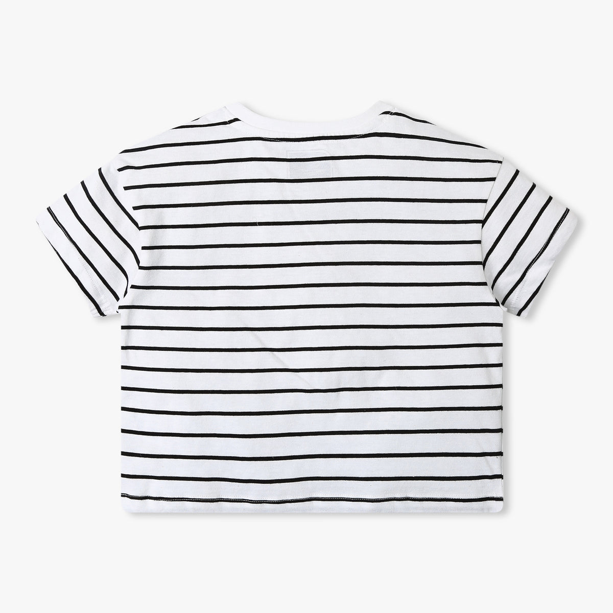 Girl's Regular Fit Striped T-Shirt