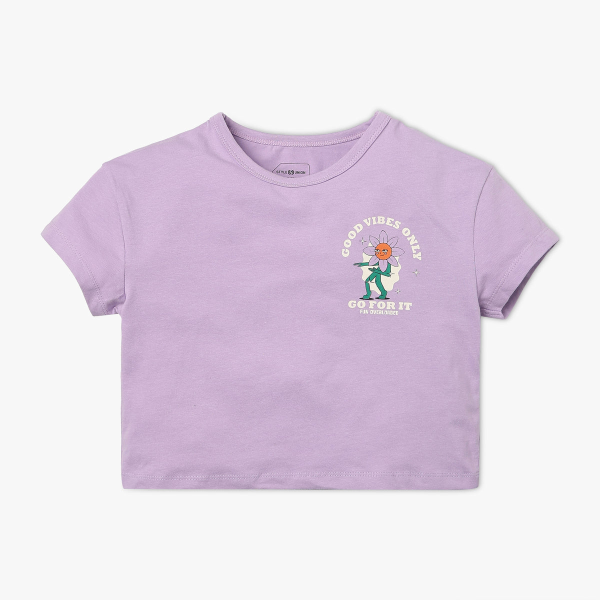 Girl's Regular Fit Printed T-Shirt