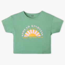 Girl's Regular Fit Graphic T-Shirt