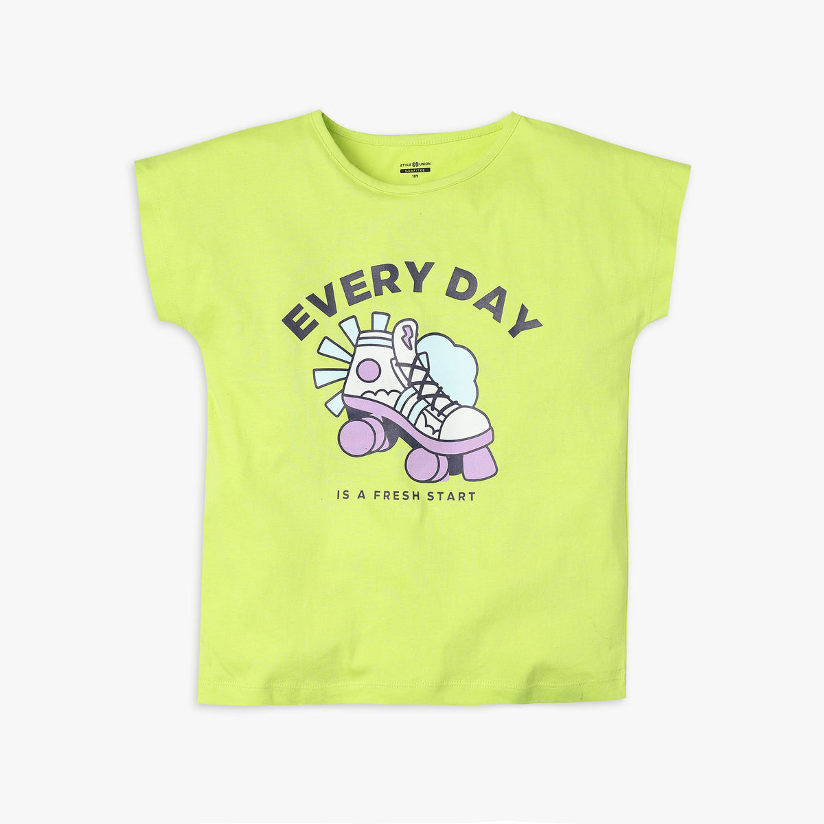 Girl's Regular Fit Graphic T-Shirt