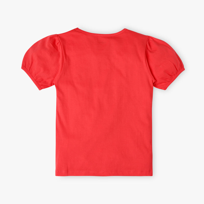 Girl's Regular Fit Graphic T-Shirt