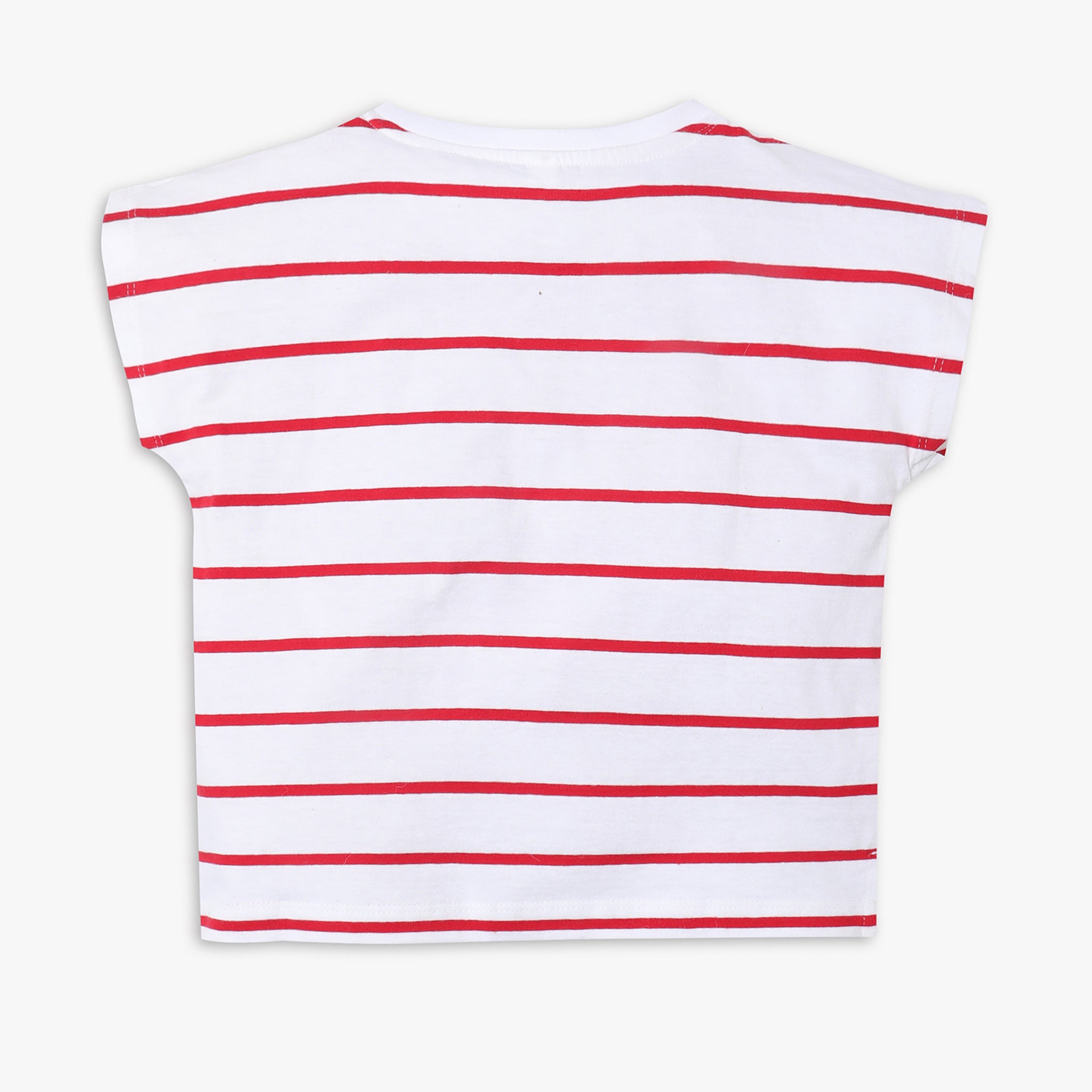 Girls Boxy Fit Striped T-Shirt
