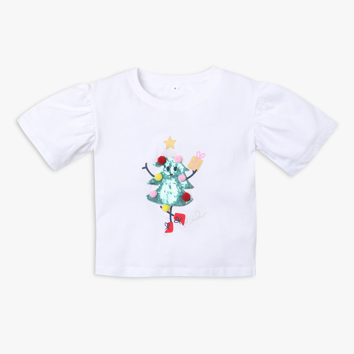 Girls Boxy Fit Embellished T-Shirt